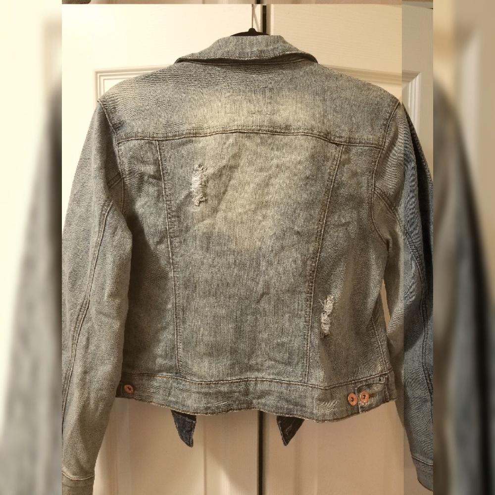 Distressed Jean Jacket - Picture 3 of 4